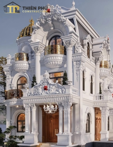 Xây biệt thự tân cổ điển bình dương
